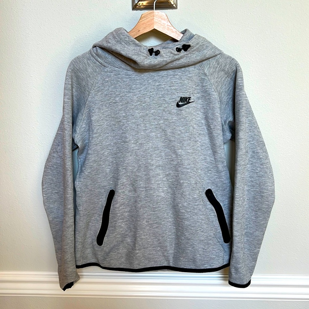 Gray Nike Tech Fleece Hoodie
